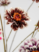 Afbeelding in Gallery-weergave laden, Zinnia Kunstbloem bruin 90cm Silk-ka