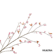 Acryl tak kerst roze 136 cm Silk-ka Bloemings Atelier