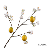 Citroen tak kunstbloemen wit 96 cm Silk-ka