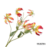 Gloriosa kunstbloem geel roze 110 cm Silk-ka