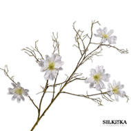 Magnolia bloemen in tak wit 98 cm Silk-ka Bloemings Atelier Nijmegen