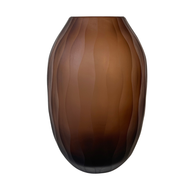 Mishan Brown glass Vaas carved  vazen Bloemings Atelier Nijmegen