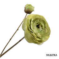 Ranonkel kunstbloem groen 62cm Silk-ka Bloemings Atelier Nijmegen