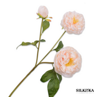 Pioenroos kunstbloemen beige/roze 79 cm Silk-ka