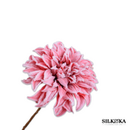 Dahlia sneeuw kunstbloemen roze 56 cm Silk-ka Bloemings Atelier