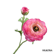 Ranonkel kunstbloemen roze 63 cm Silk-ka