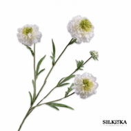 Scabiosa tak creme 80 cm Silkka bloemings atelier Nijmegen kunstbloemen nepbloemen