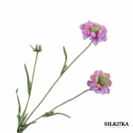 Scabiosa Tak Roze 64 cm Silk-ka kunstbloemen Bloemings Atelier Nijmegen, Oss, Arnhem