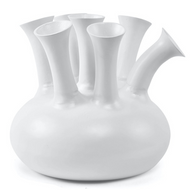 Witte matte tuitvaas 7 mouth