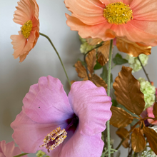 Afbeelding in Gallery-weergave laden, Zijden bloemenabonnement. Silk-ka flowers,Bugainvillea, velvet rozen
